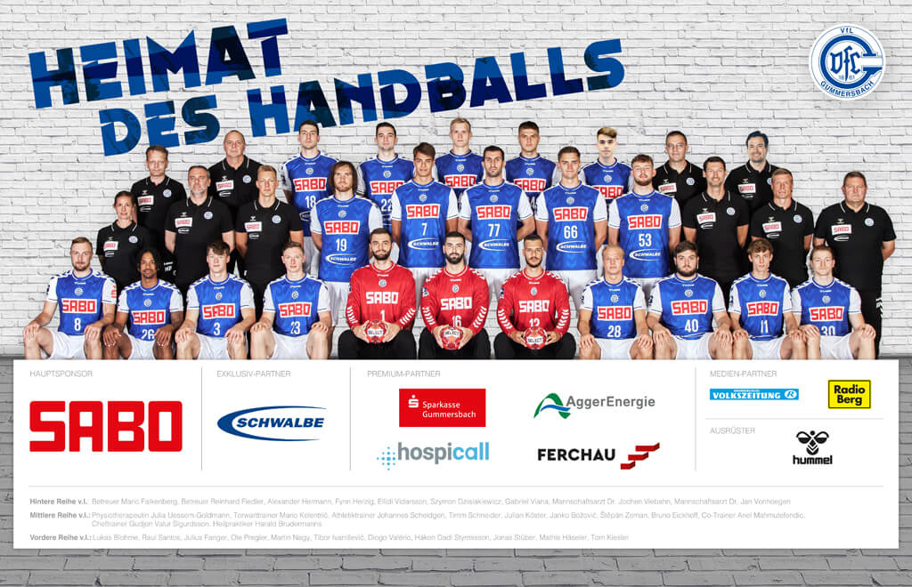 Mannschaft VfL Gummersbach Heimat des Handballs